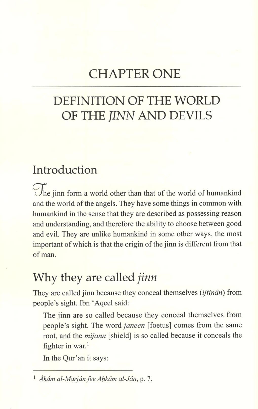 The World Of The Jinn And Devils - Islamic Creed Series