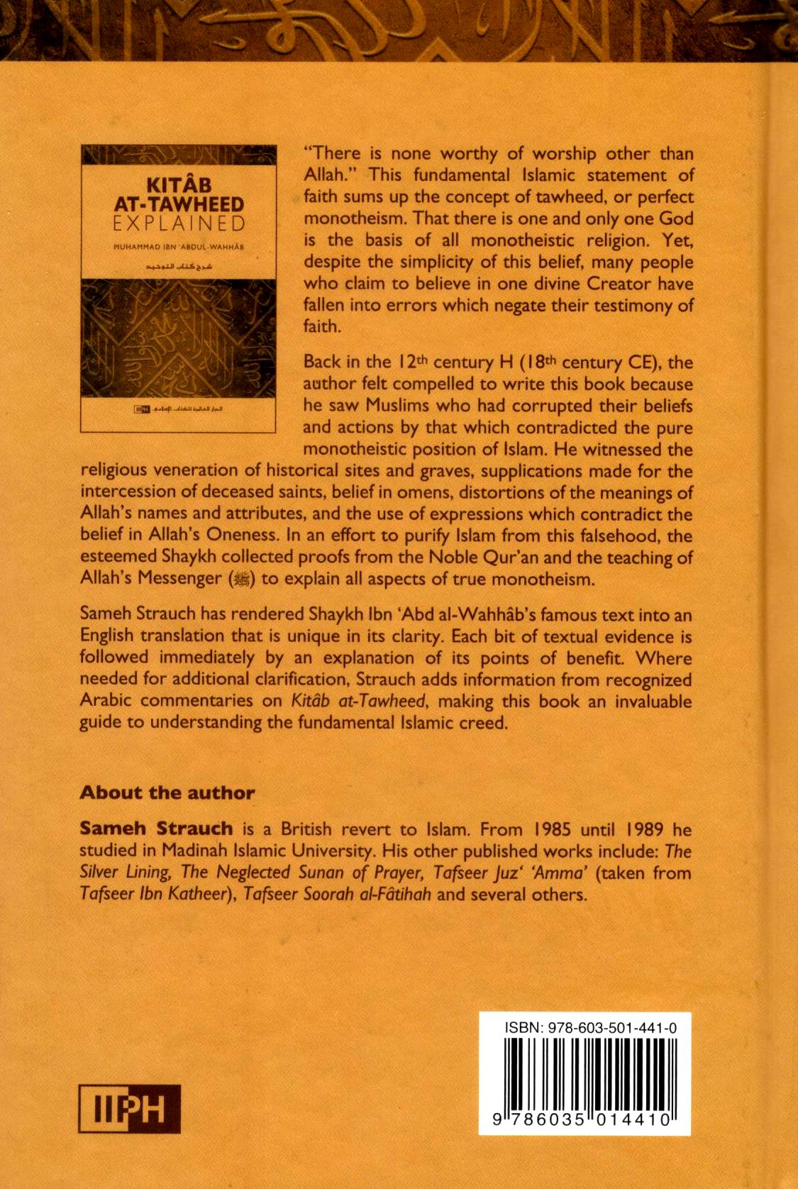 Kitab At-Tawheed Explained