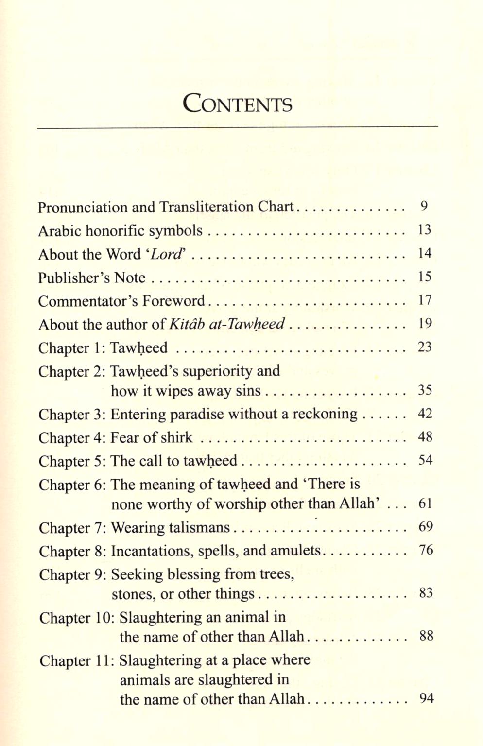 Kitab At-Tawheed Explained