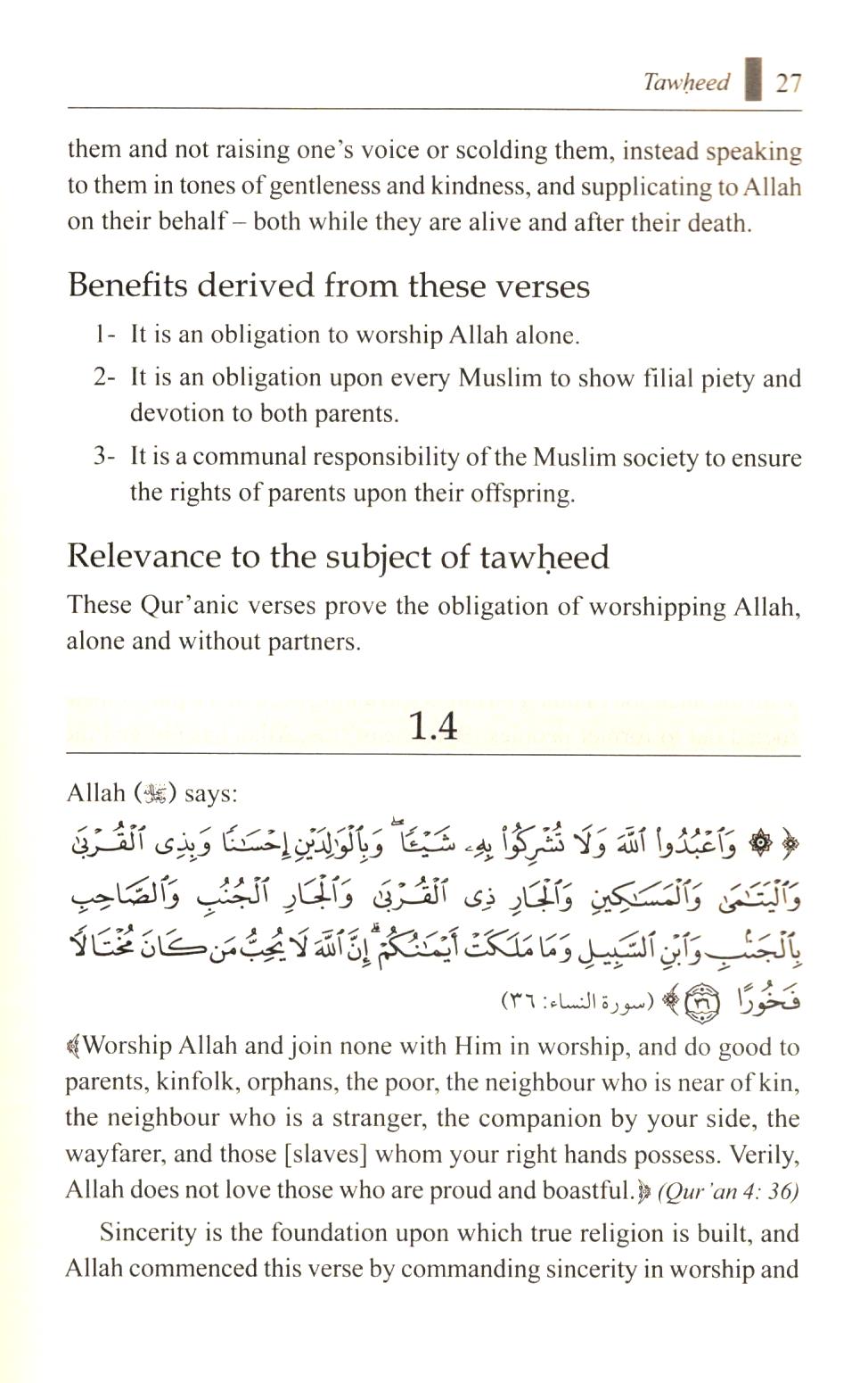 Kitab At-Tawheed Explained