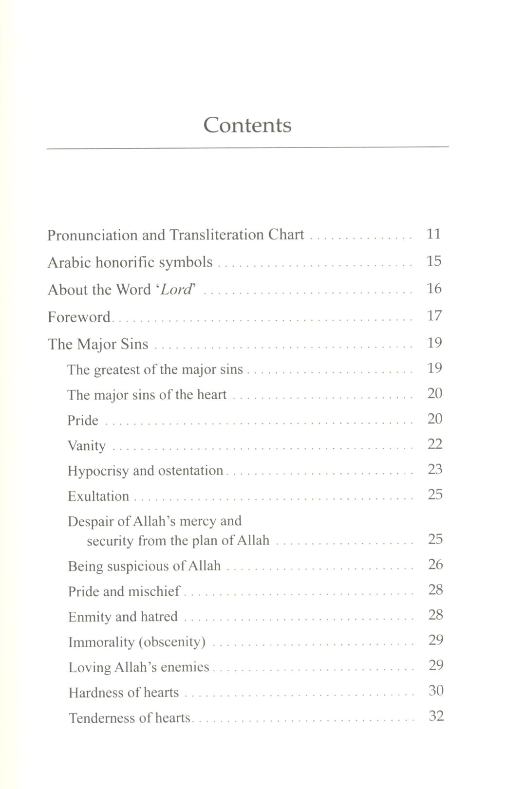 The Book Of Major Sins