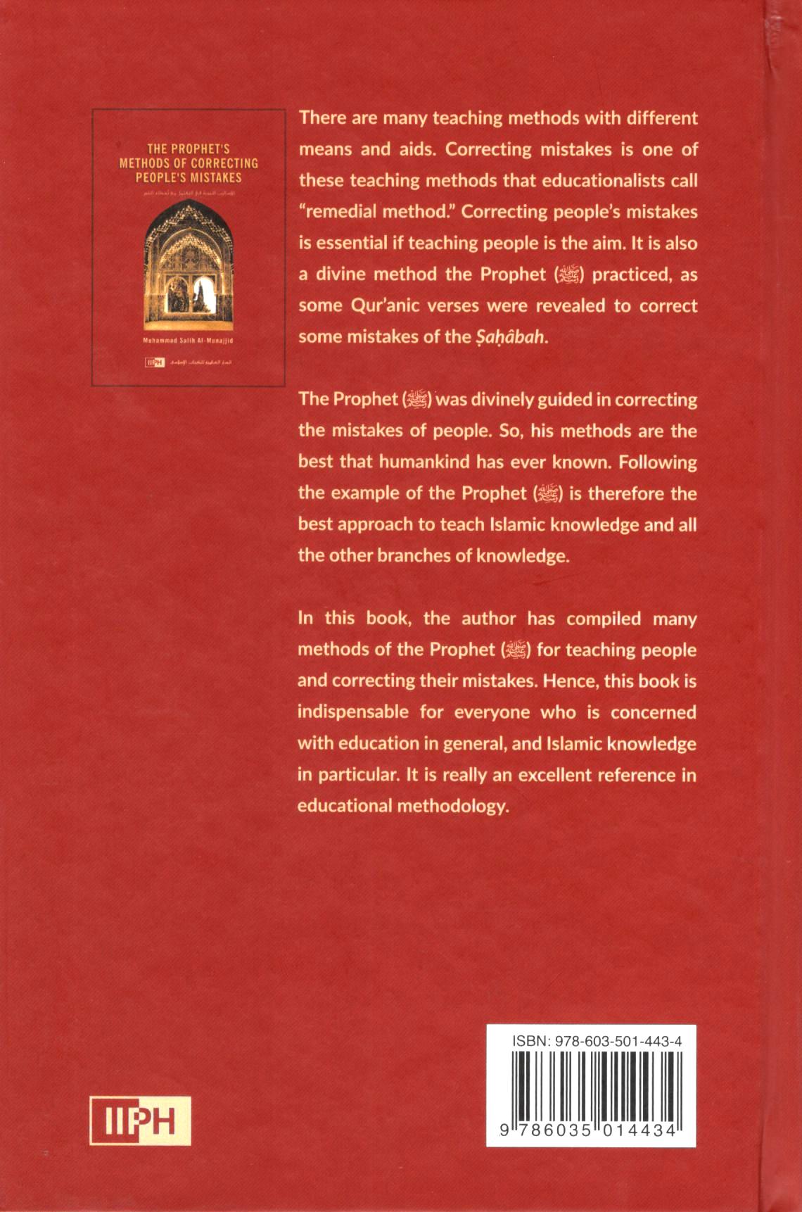 The Prophet's Methods Of Correcting People's Mistakes