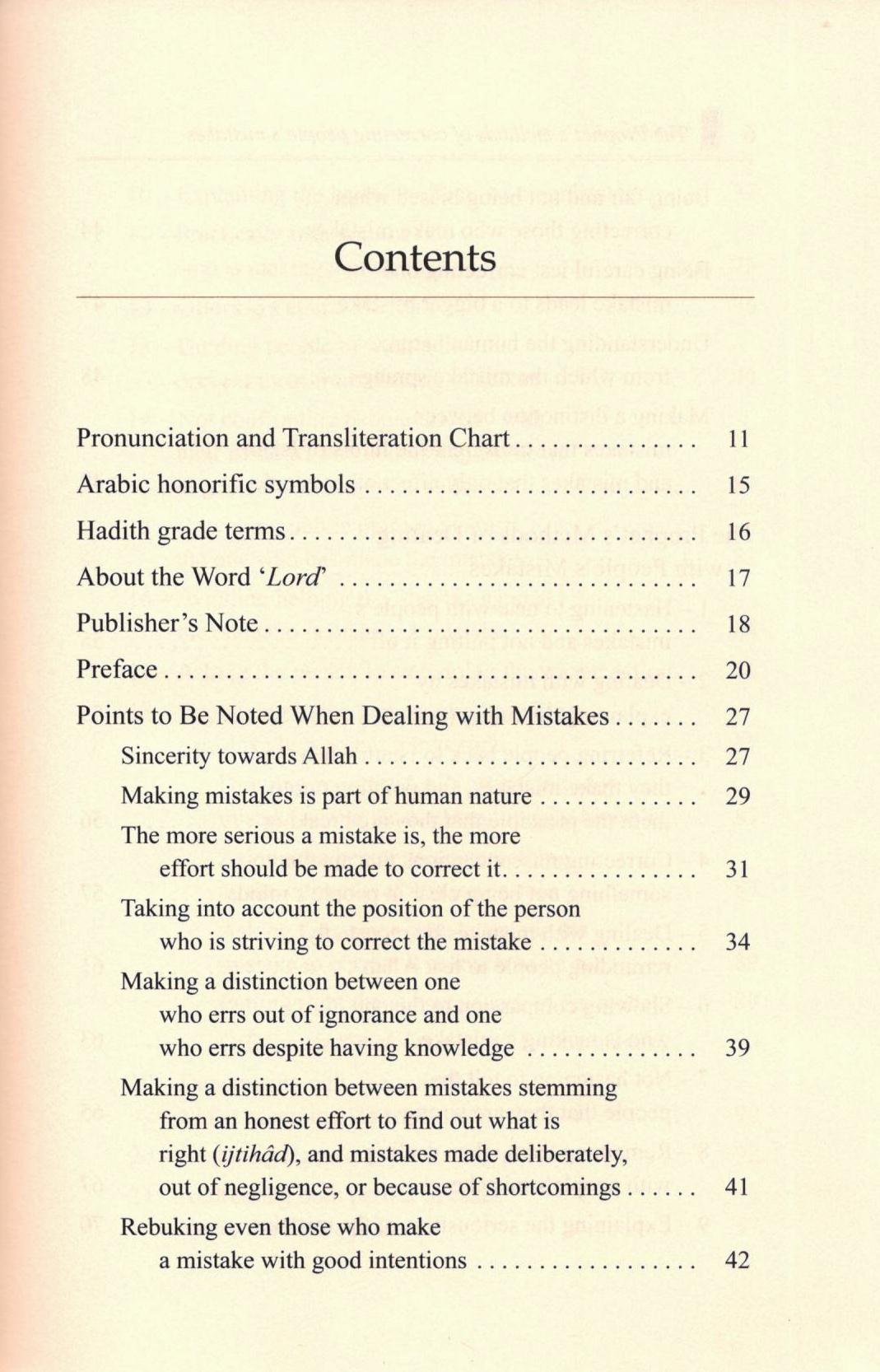 The Prophet's Methods Of Correcting People's Mistakes