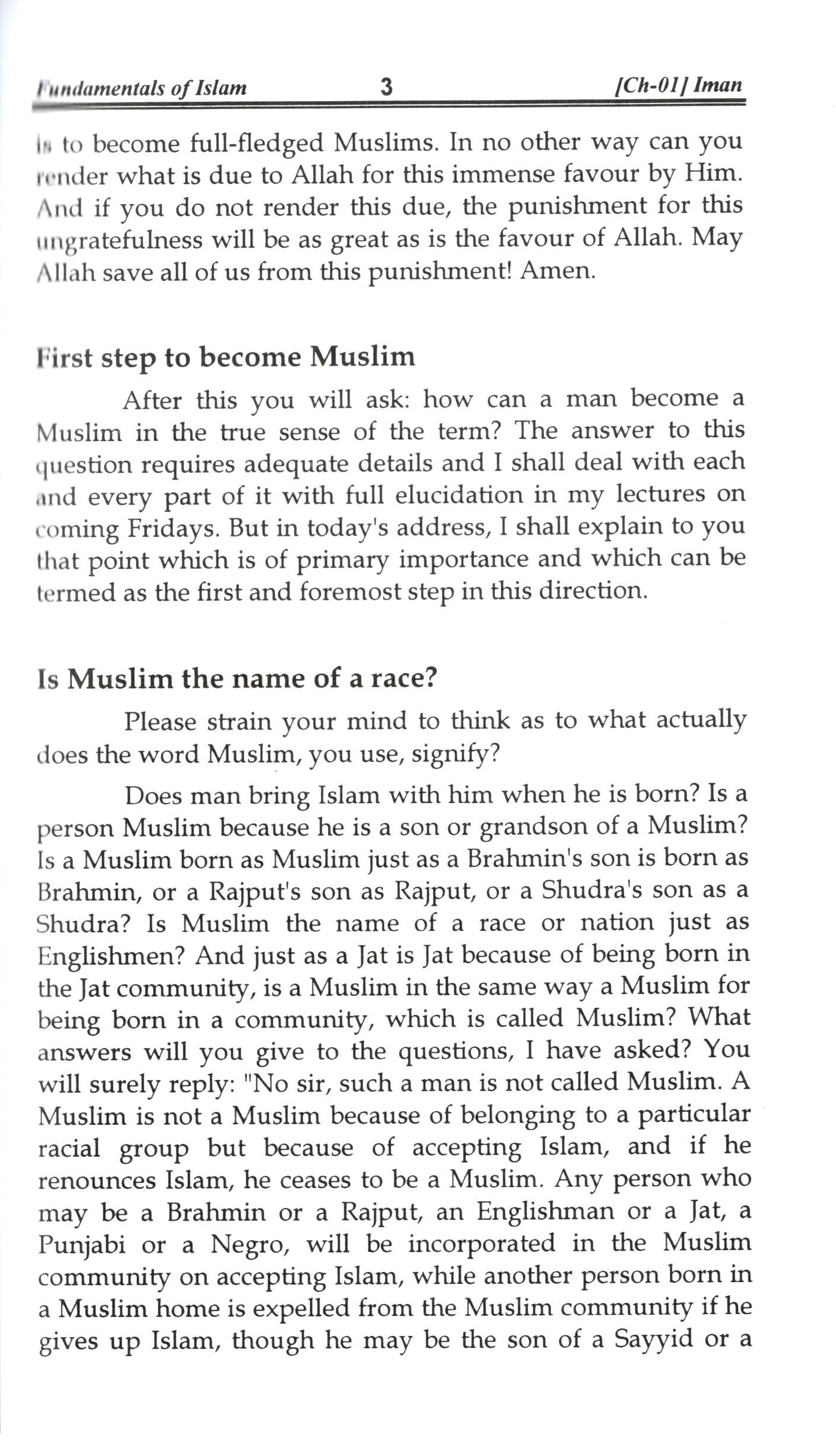 Fundamentals Of Islam