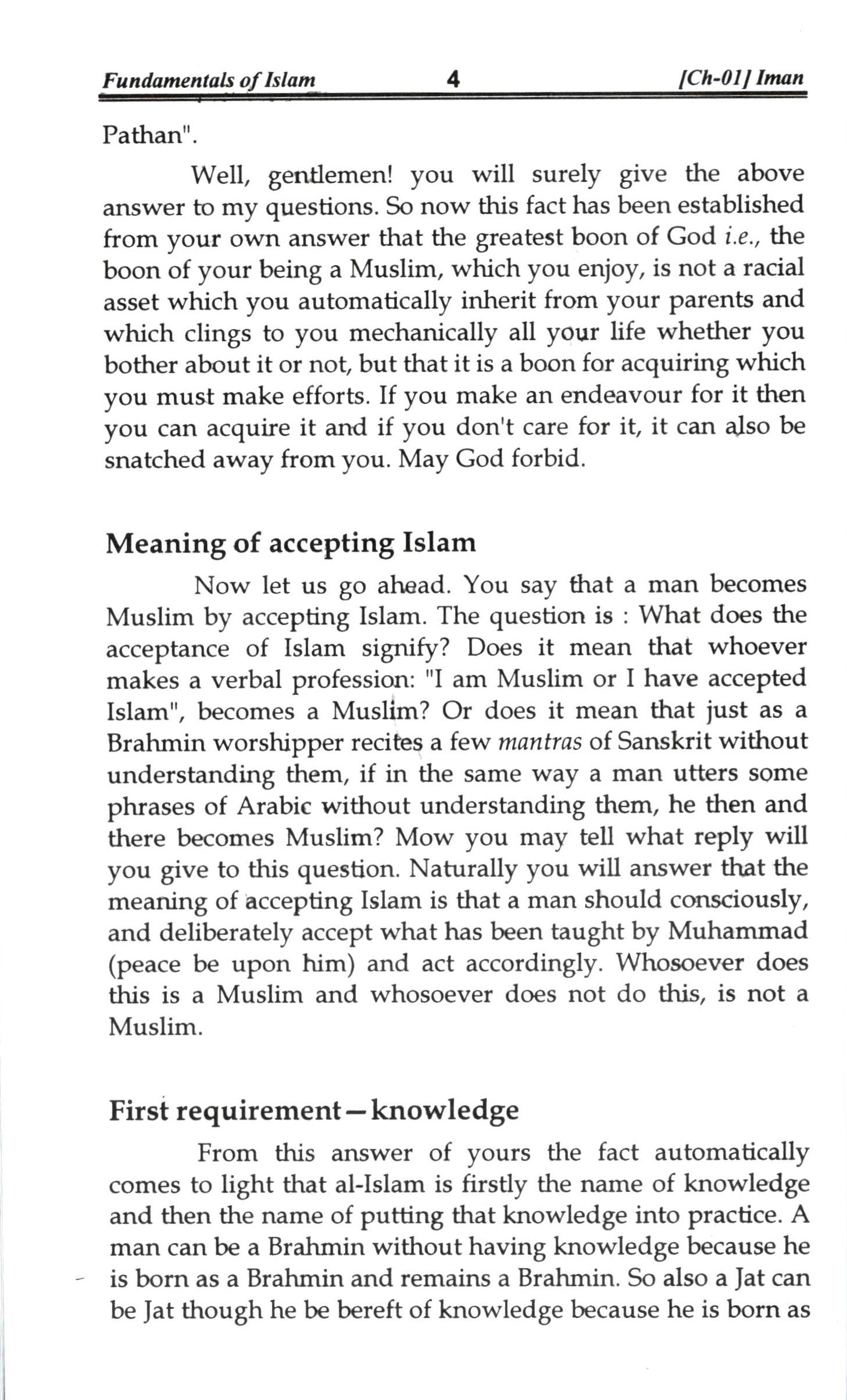 Fundamentals Of Islam
