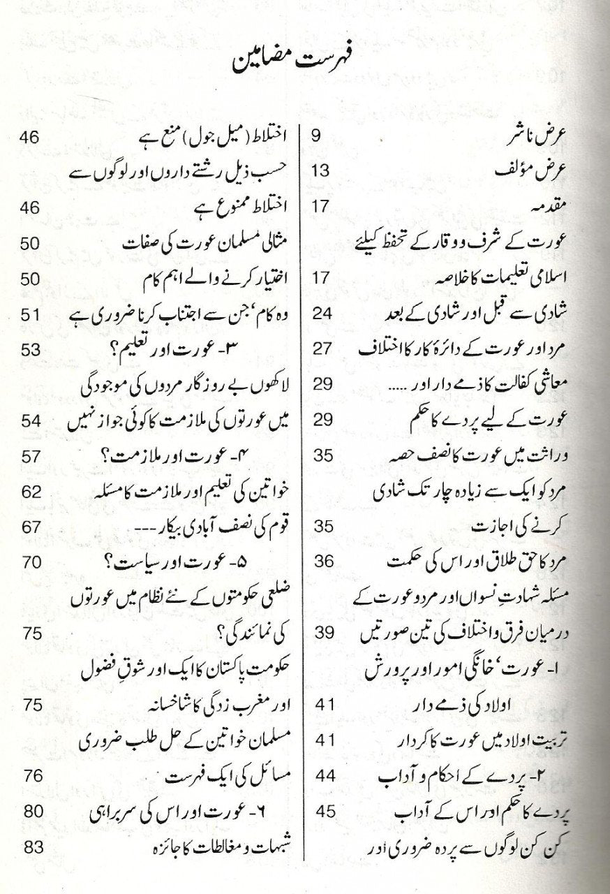 عورتوں کے امتیازی مسائل و قوانین