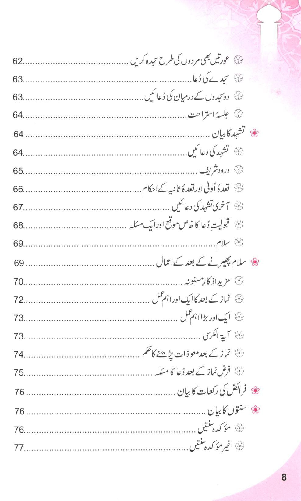 مسنون نماز اور روزمرہ کی دعاہیں