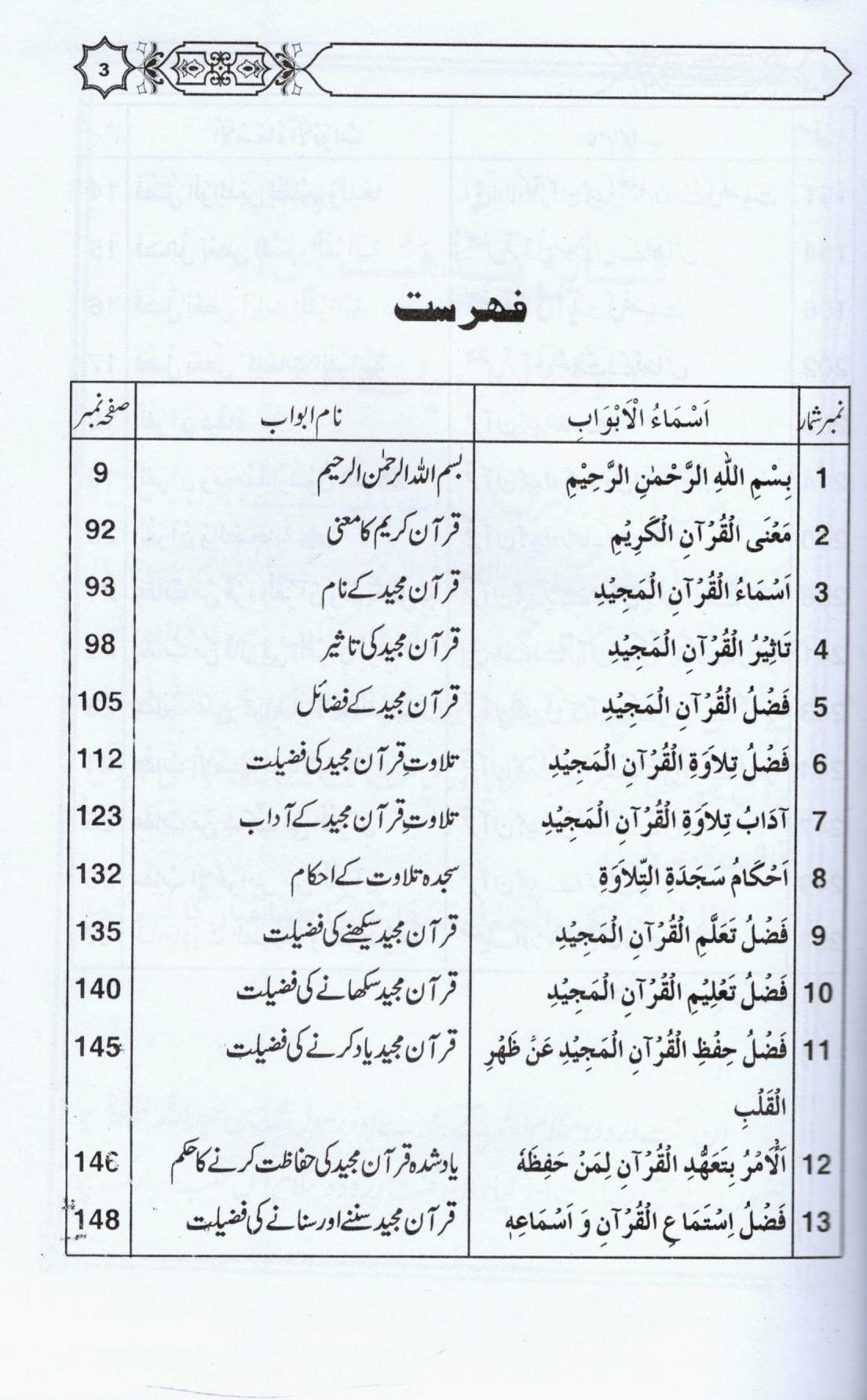 فضائل قرآن مجید