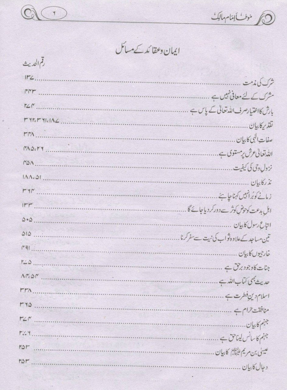 موطاء امام مالک