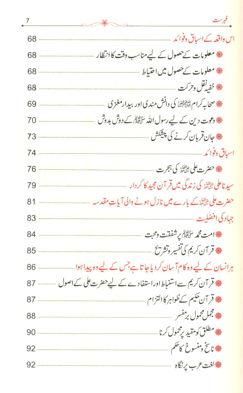 (سیرت سیدنا علی (رض