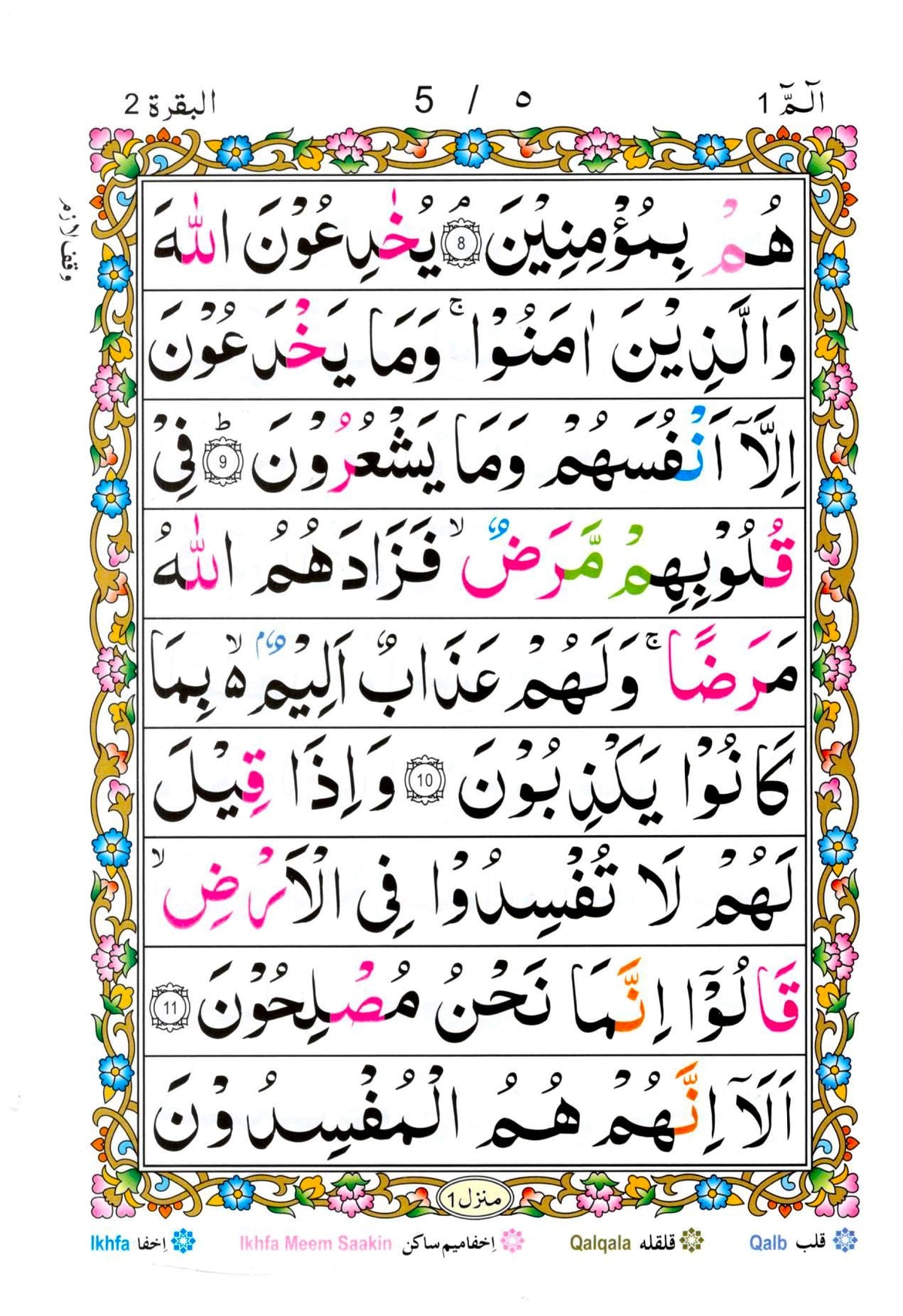 Set of 30 Paras (Colour Coded with Tajweed Rules)