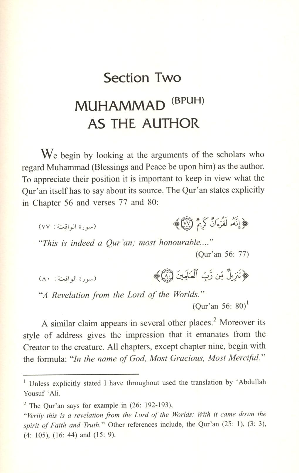 The Sources Of The Quran