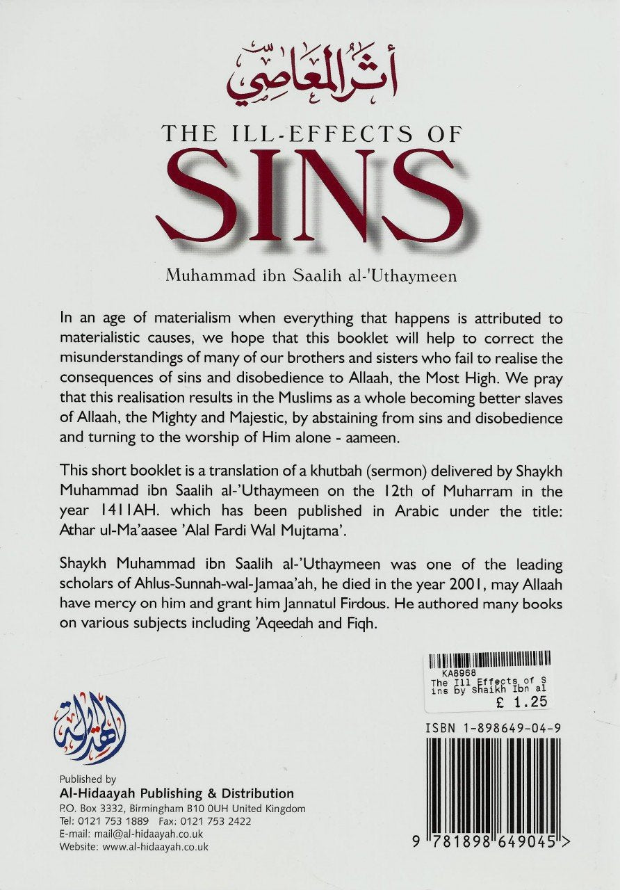 The ill Effects of Sins