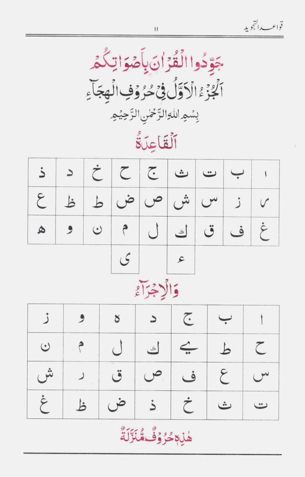 قواعدالتجوید