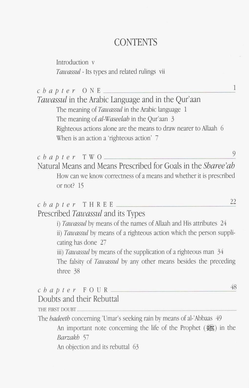 Tawassul - Seeking a Means of Nearness to Allah