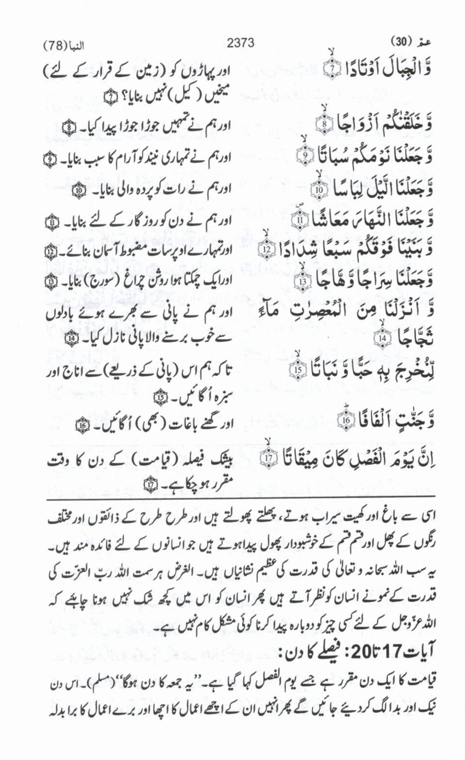 مختصر تفسیر ابن کثیر پارہ عم