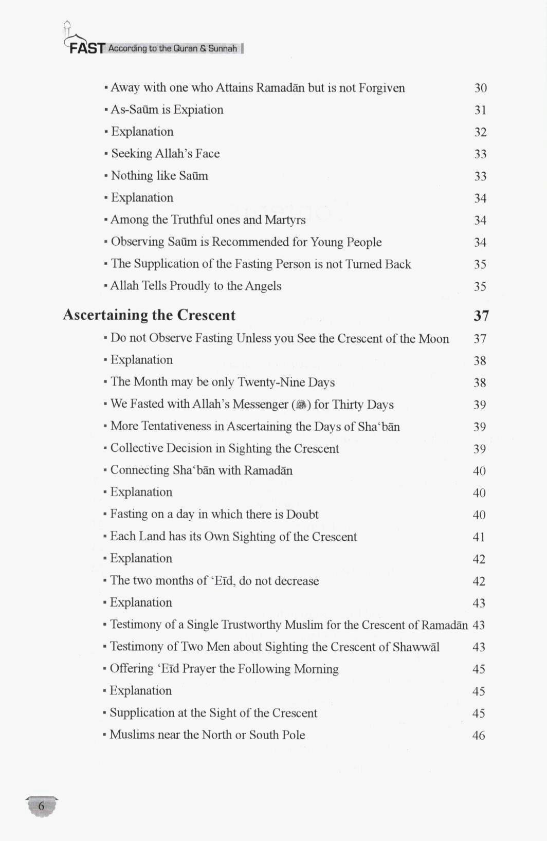 Fast - According to the Quran & Sunnah