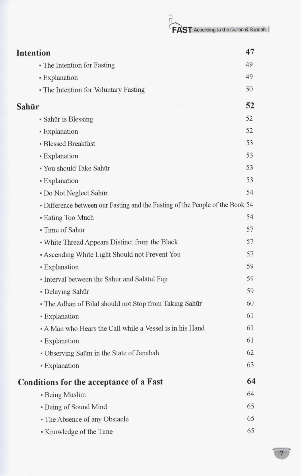 Fast - According to the Quran & Sunnah