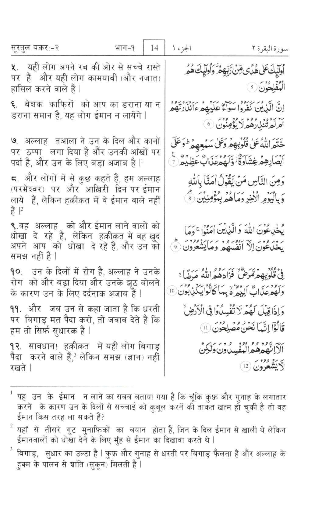 The Noble Quran - Hindi Translation