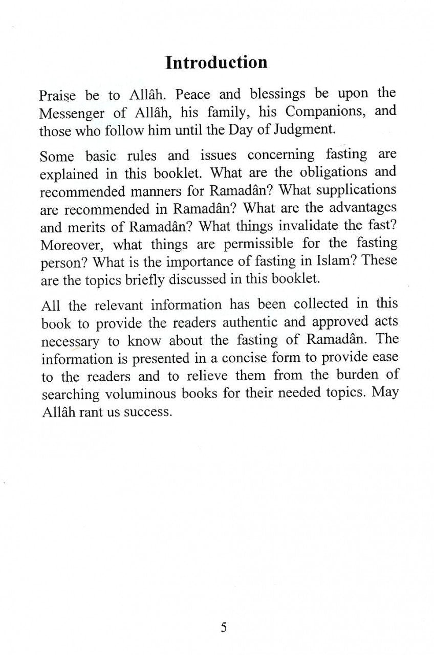 Ramadan Rules and Related Issues