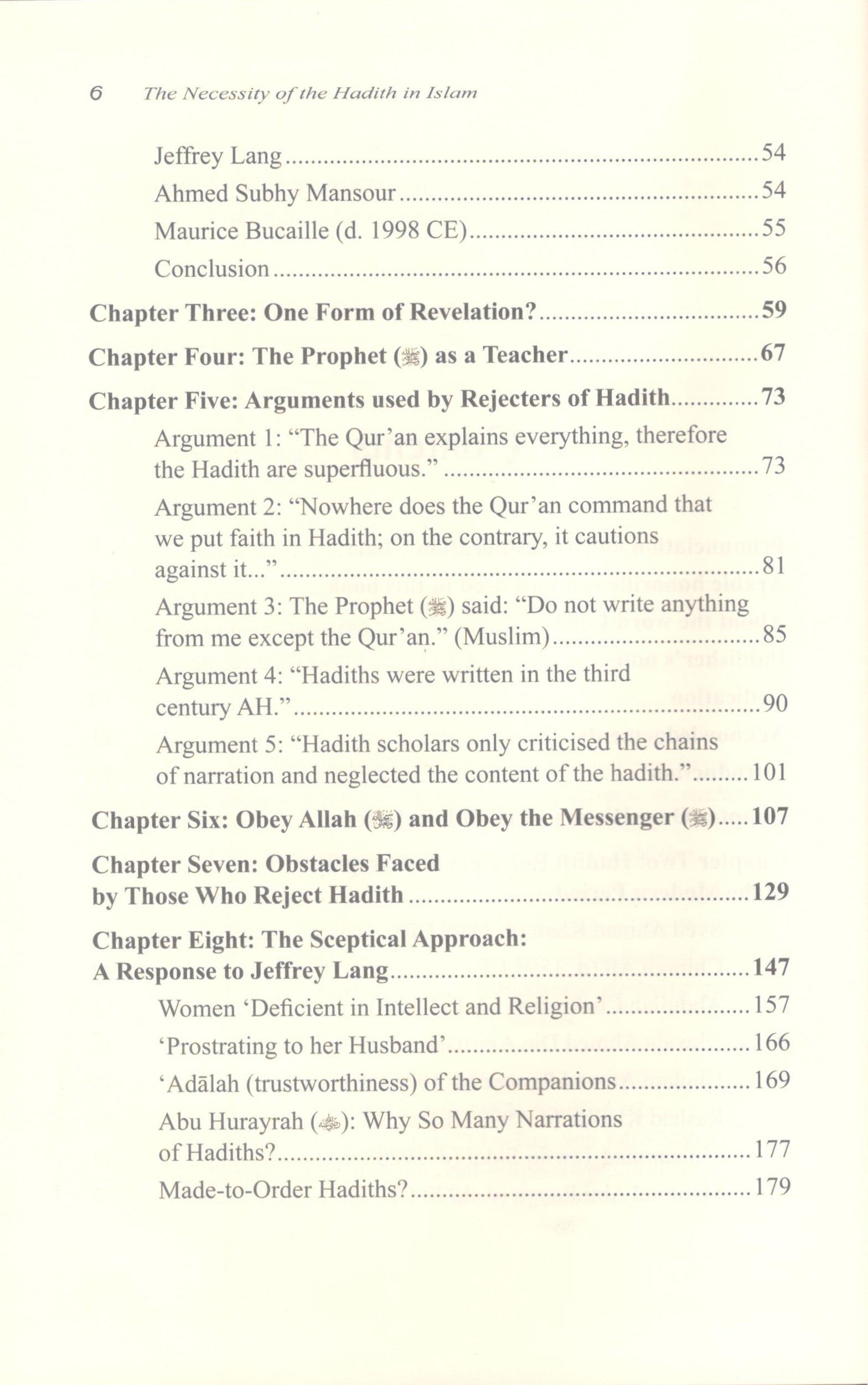 The Necessity of the Hadith in Islam