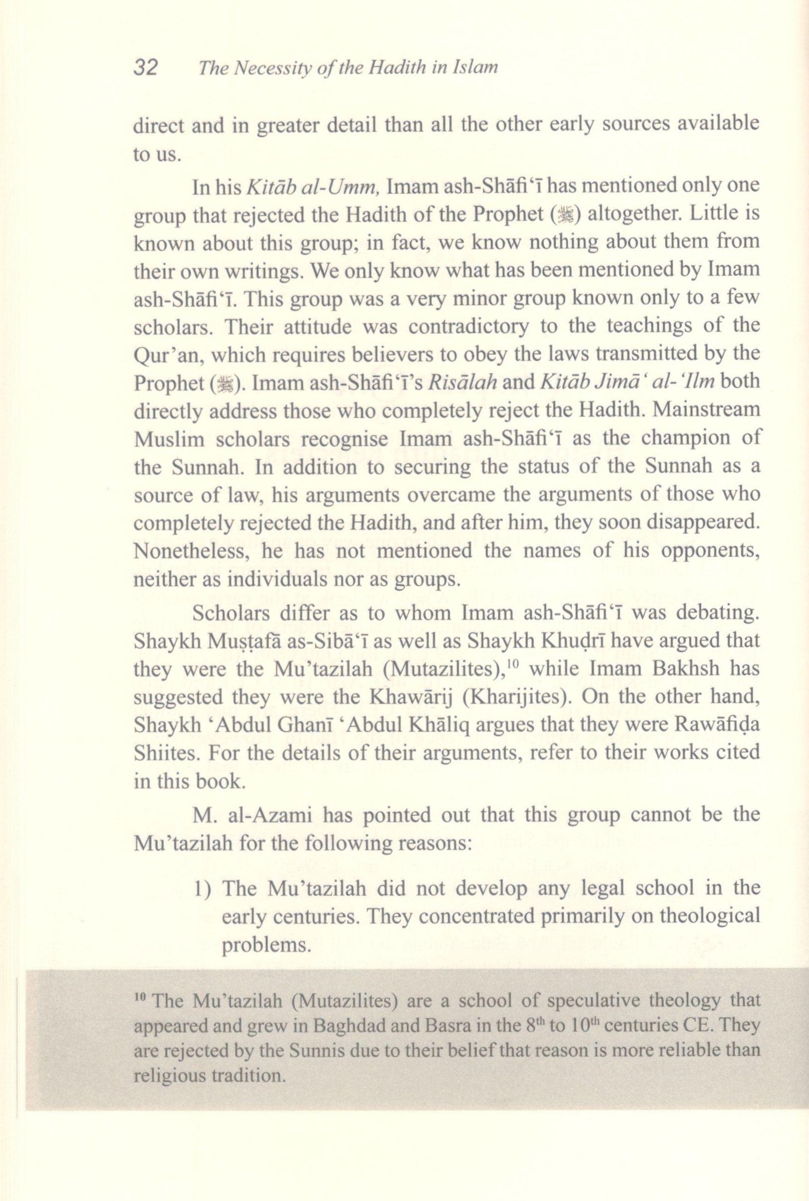 The Necessity of the Hadith in Islam