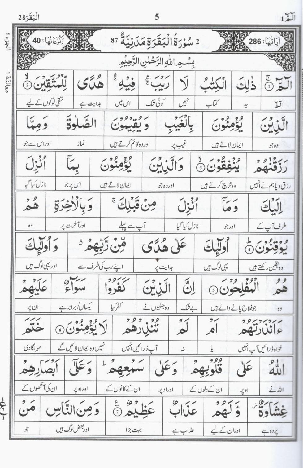 سورۃ البقرۃ