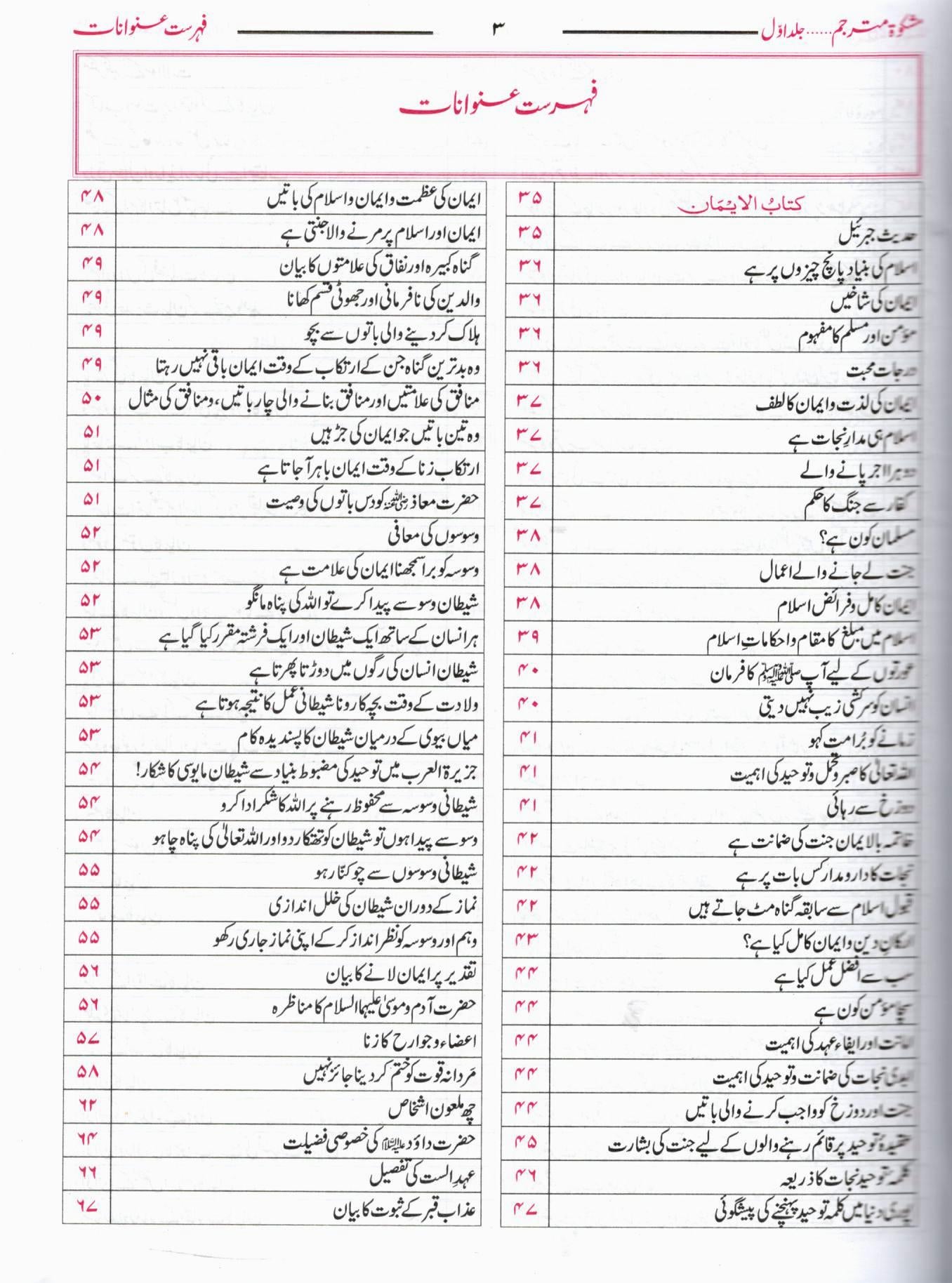 مشکوة شریف - ۳ جلدیں