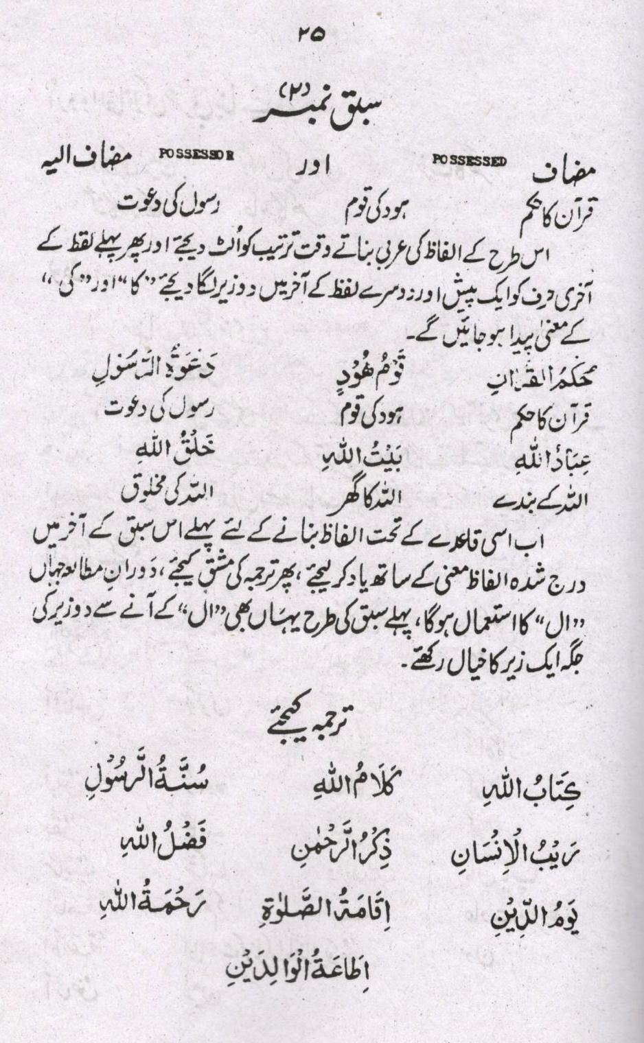 آسان لغات القرآن - عربی اردو لغت