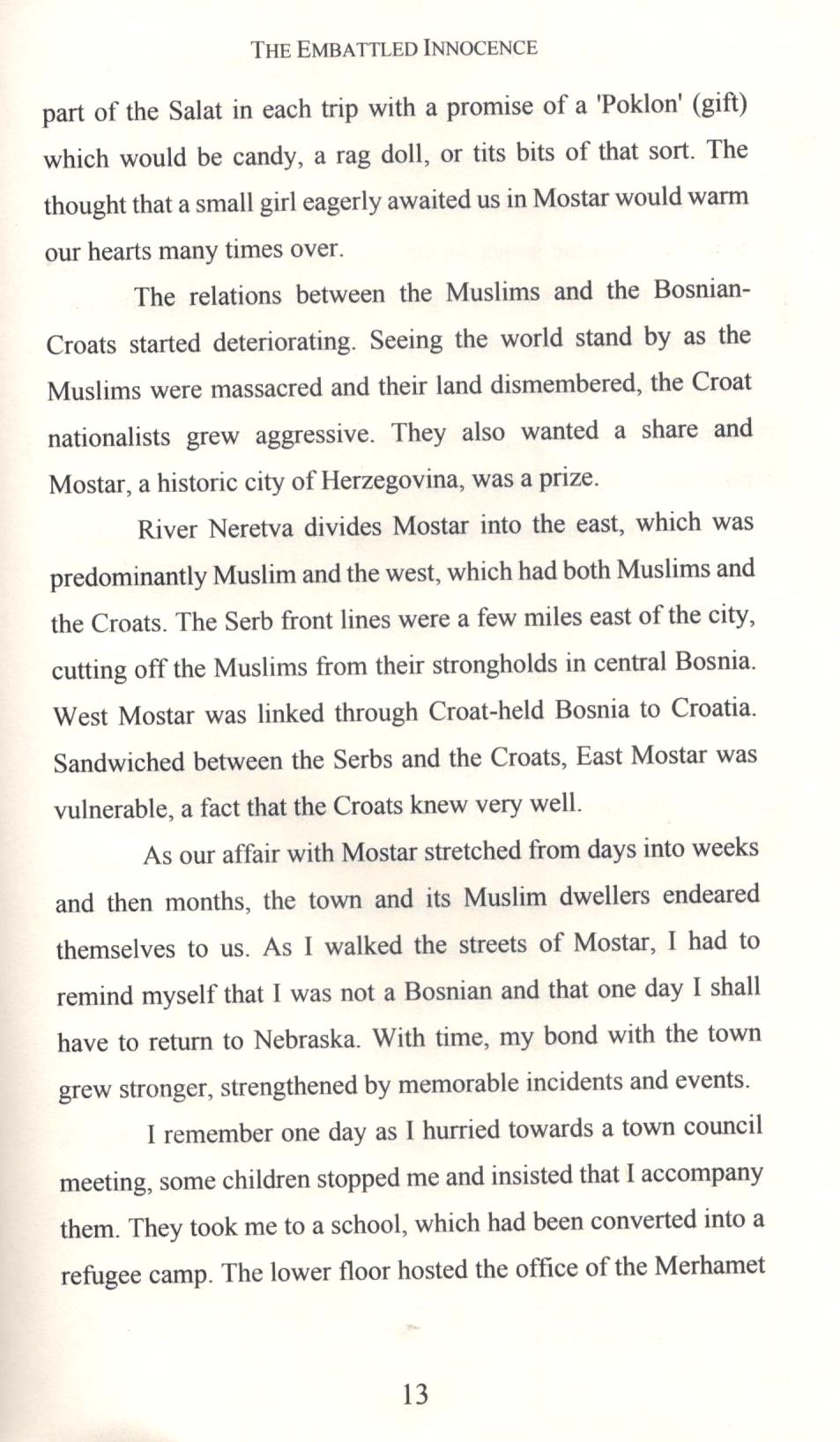 The Embattled Innocence: Reflections of a Muslim Relief Worker