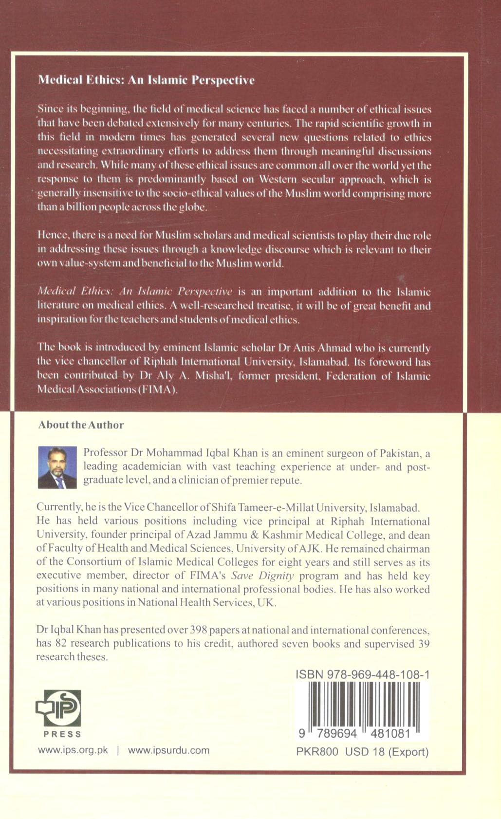 Medical Ethics an Islamic Perspective