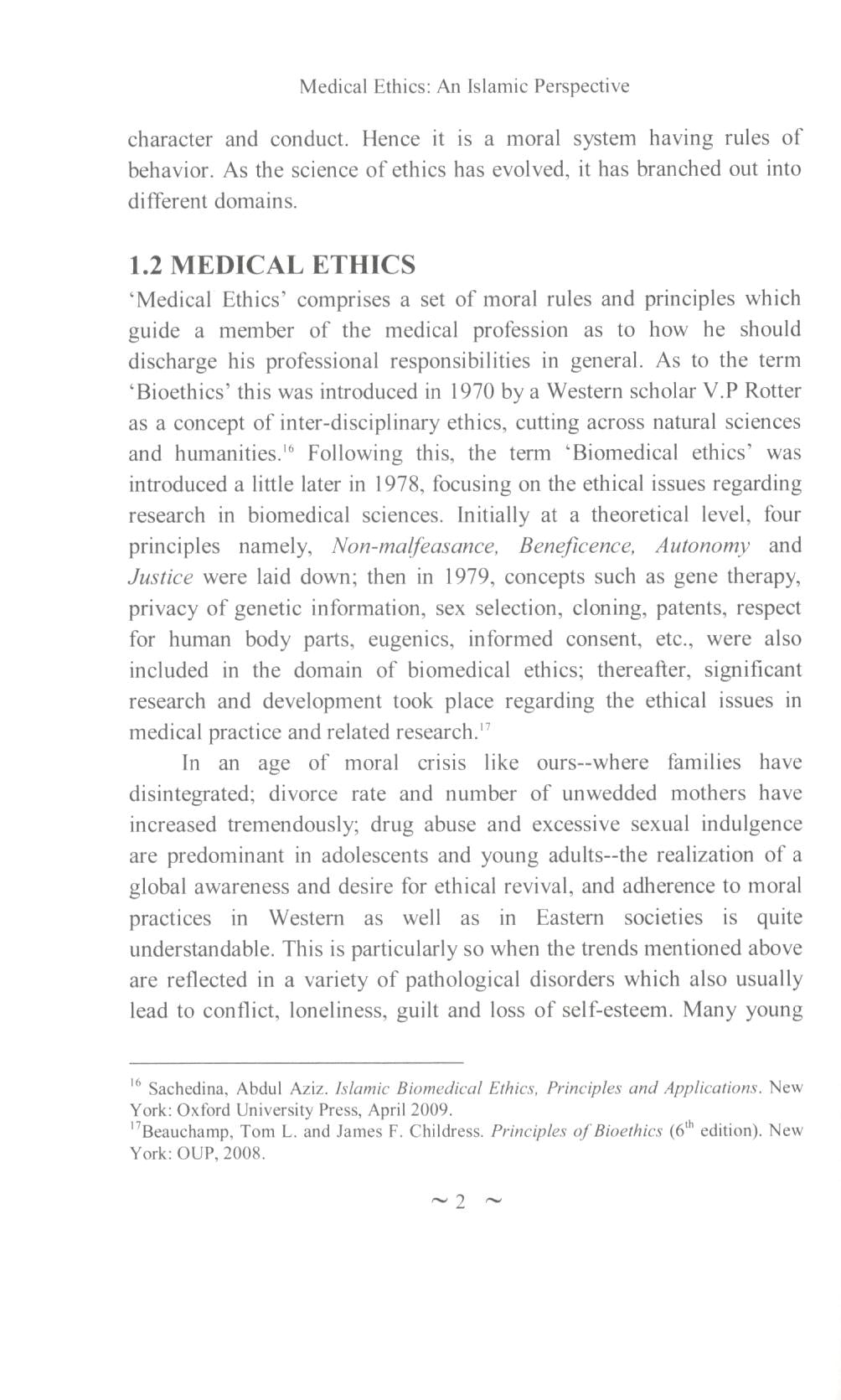 Medical Ethics an Islamic Perspective