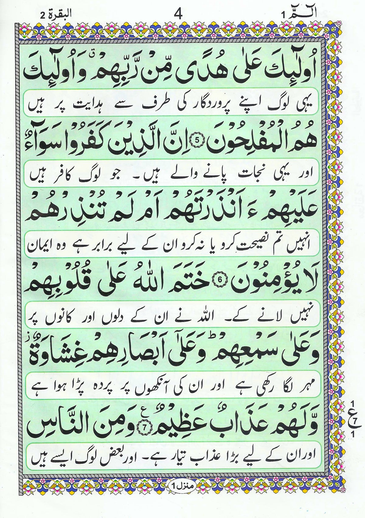 Panjpara Set - Complete Quran in 6 Volumes with Urdu Translation