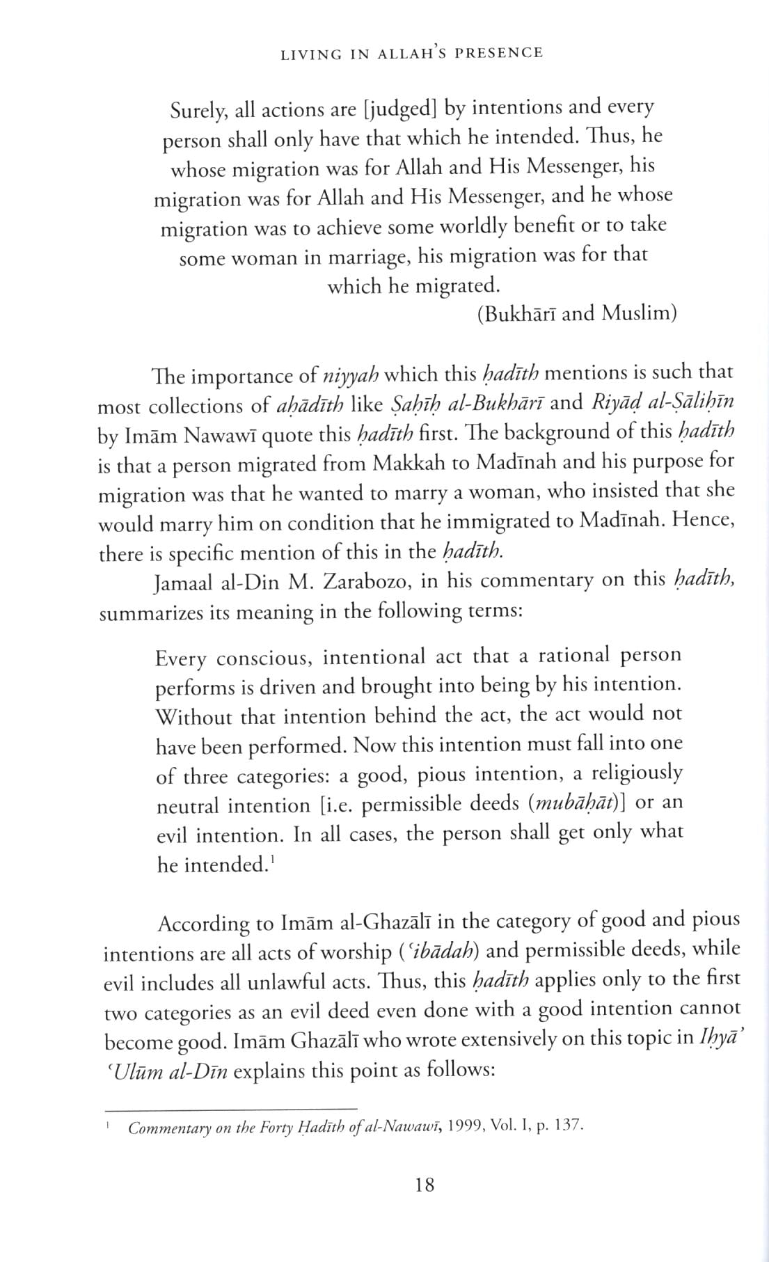 Living In Allah's Presence - Aspects of Islamic Spirituality