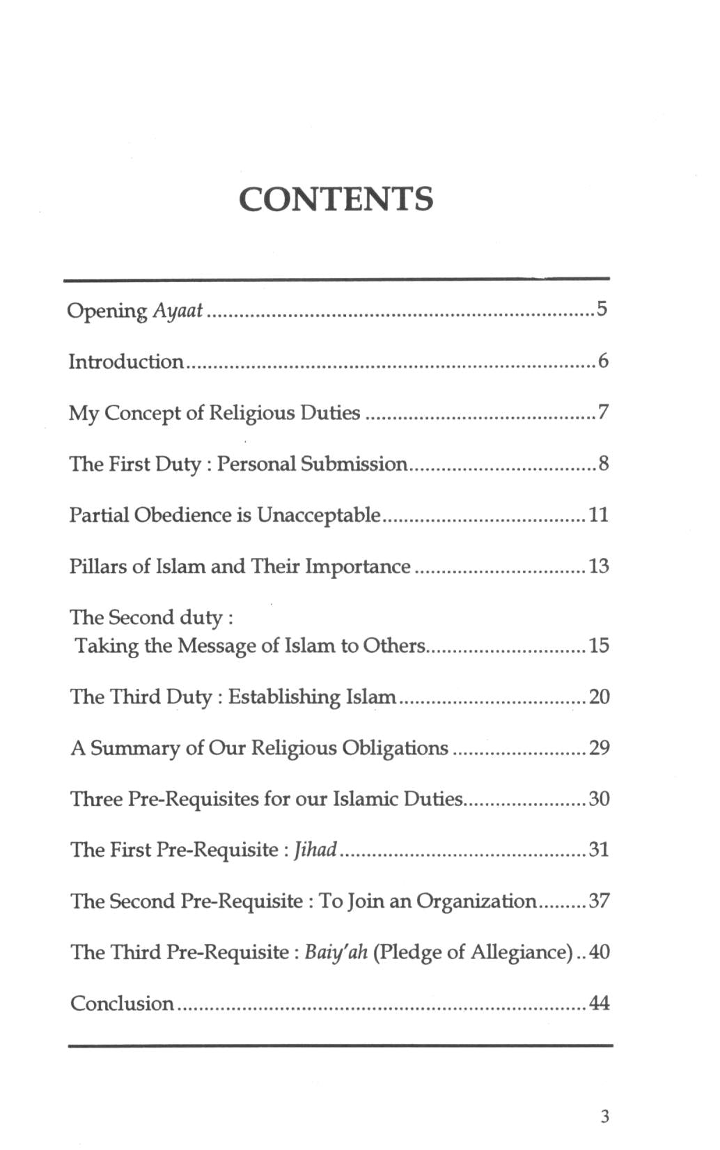 Obligations to God: A Comprehensive Islamic View