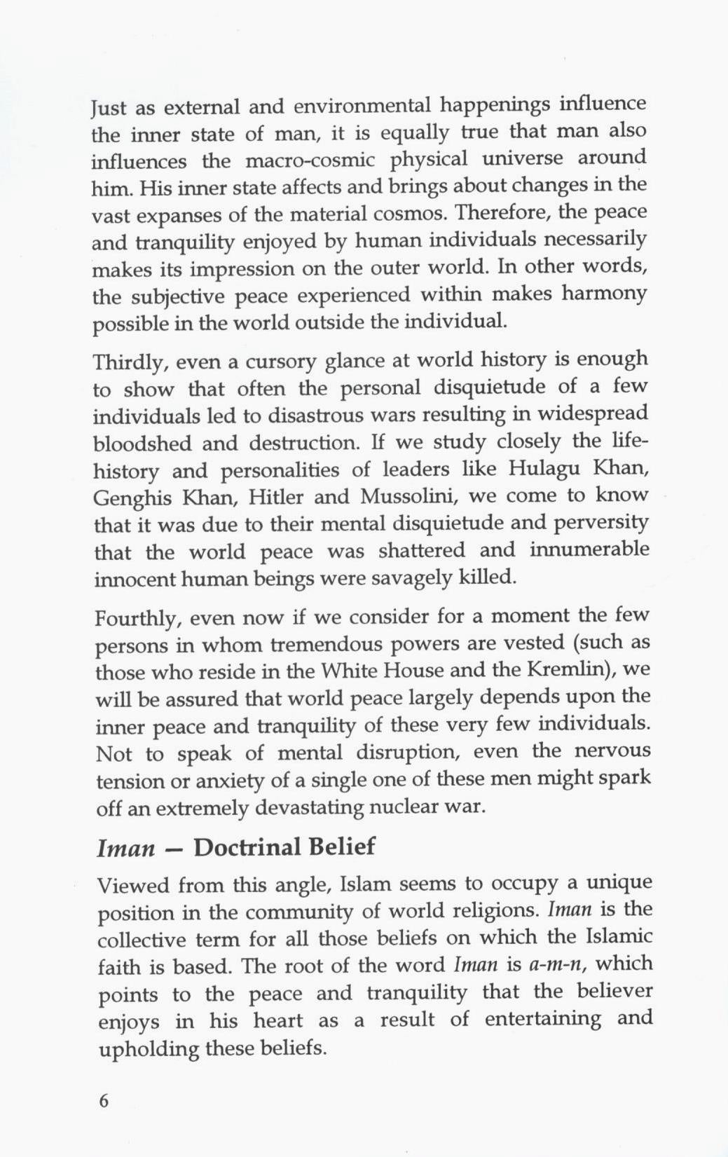 The Quran And World Peace