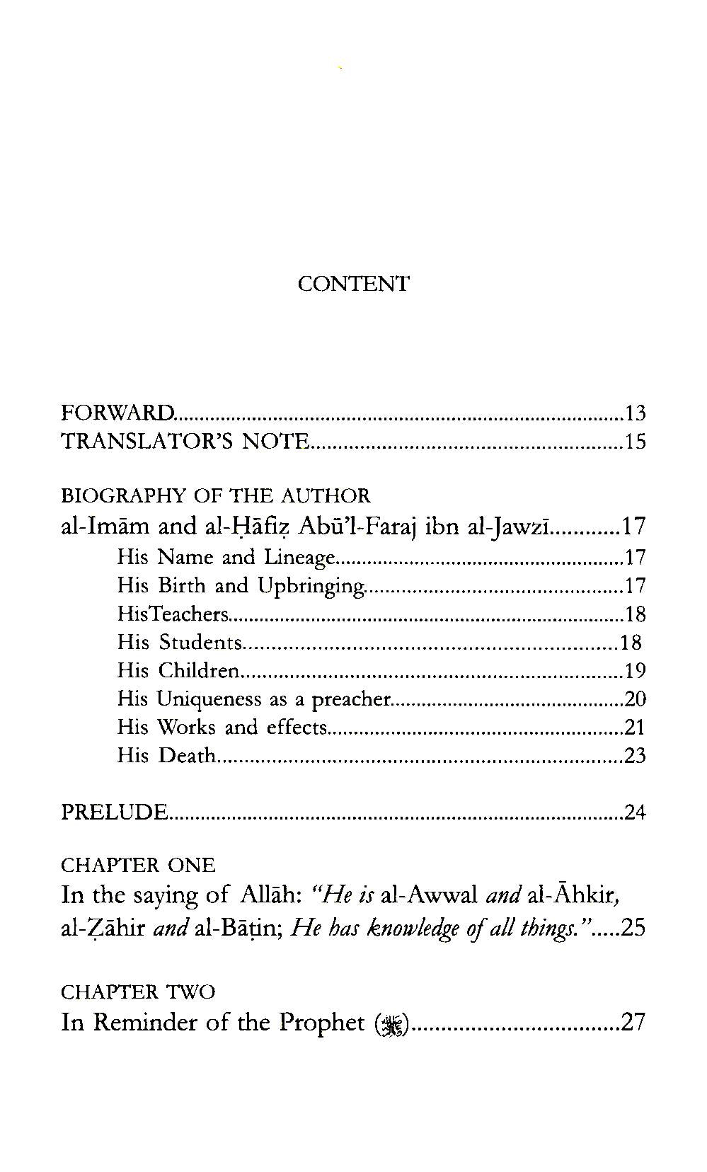 Seeds of Admonishment and Reform | Ibn al Jawzi