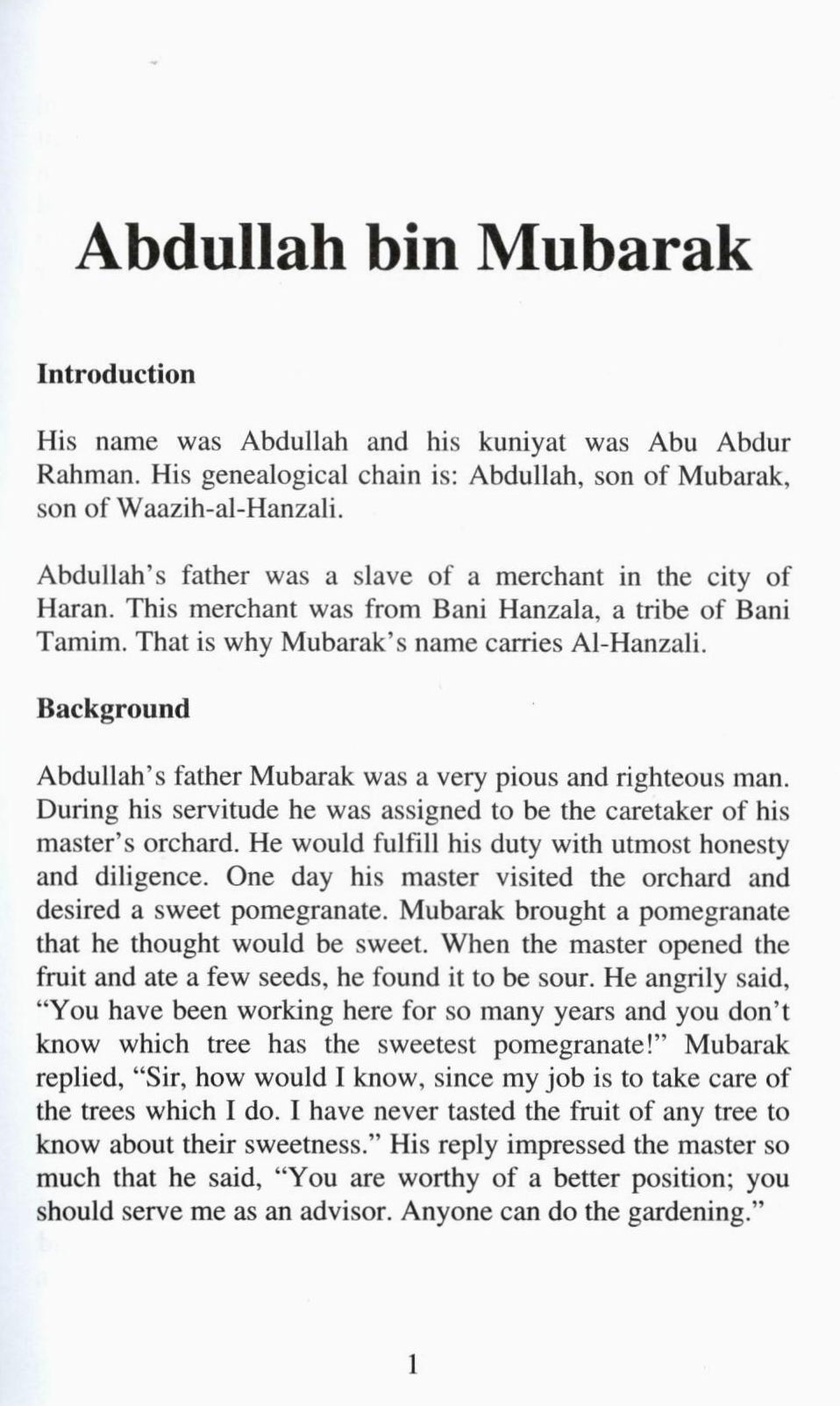 Abdullah Bin Mubarak - A Great Scholar (Muslim Heroes Series)