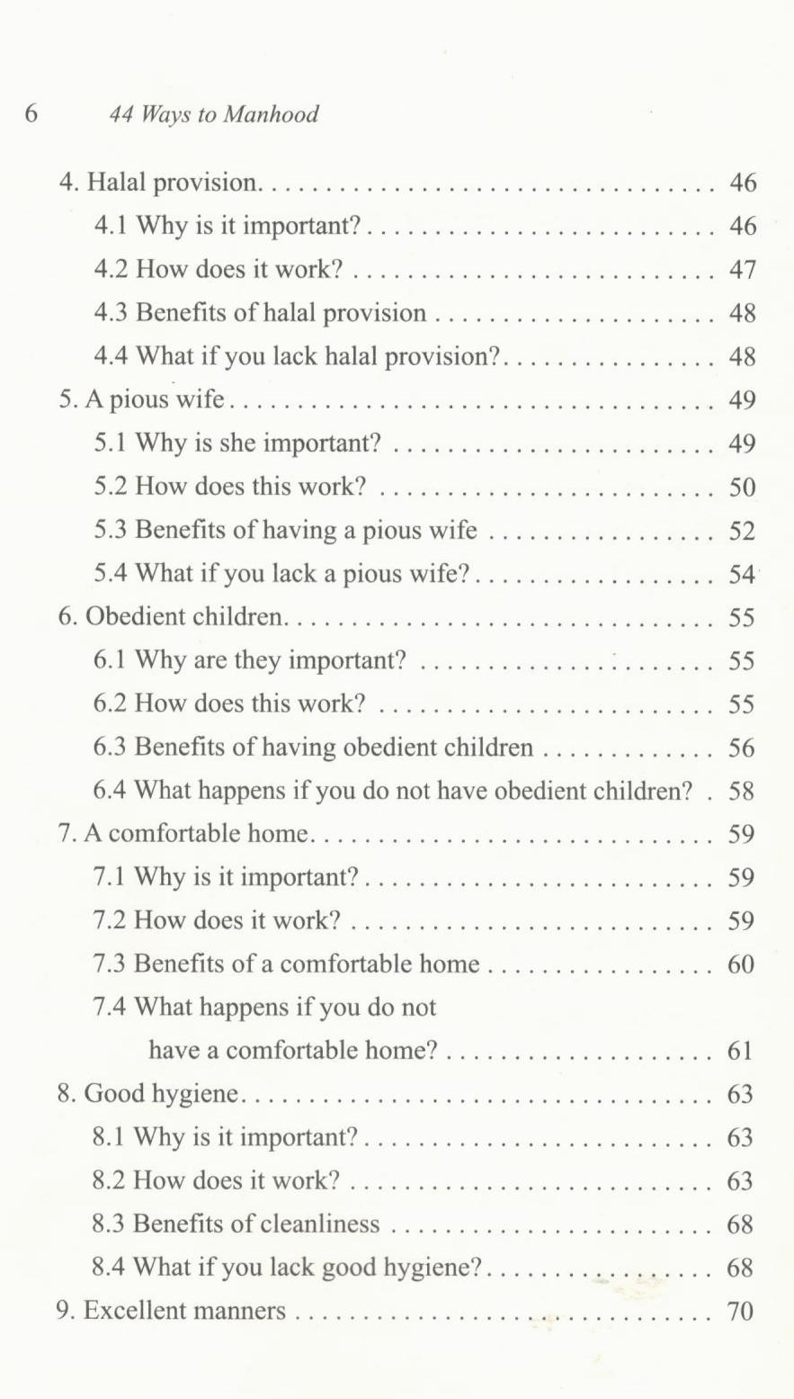 44 Ways to Manhood: Breaking old habits and building new personalities based on Quran and Sunnah