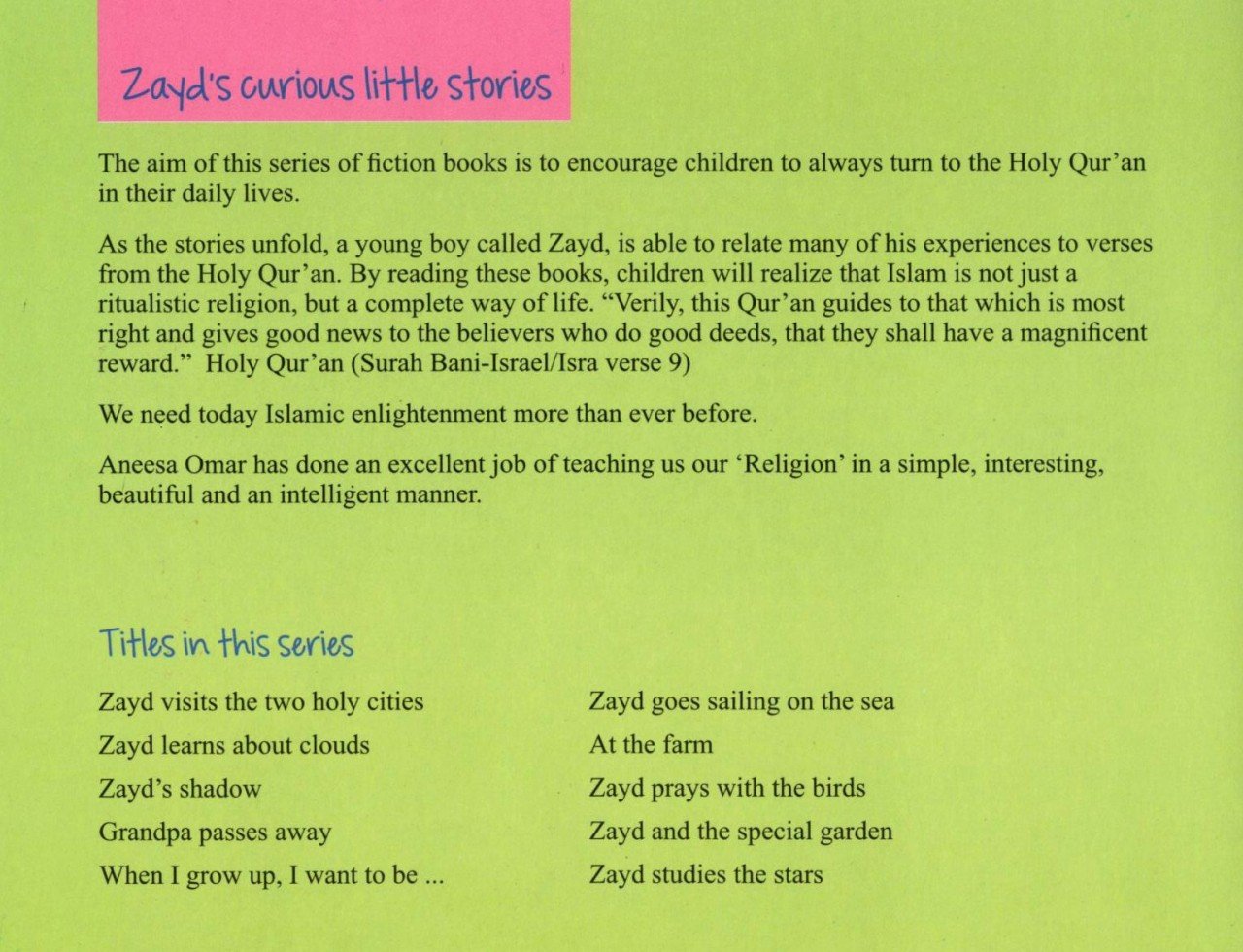 Zayd Goes Sailing on the Sea