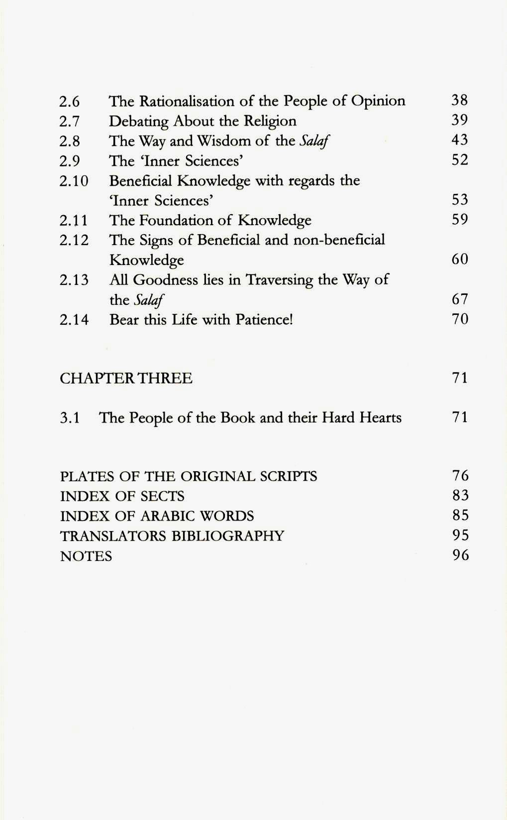 The Excellence Of Knowledge