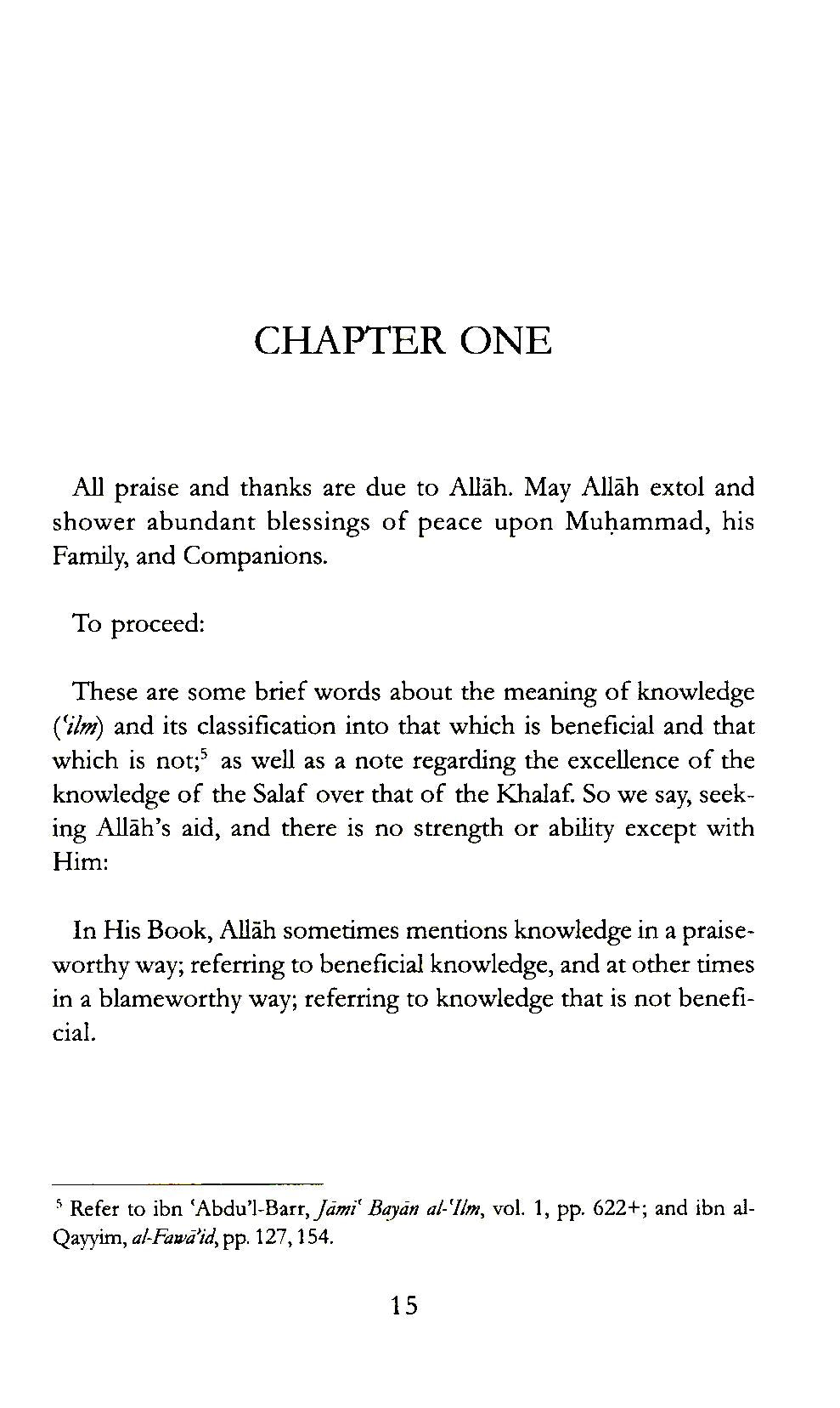 The Excellence Of Knowledge