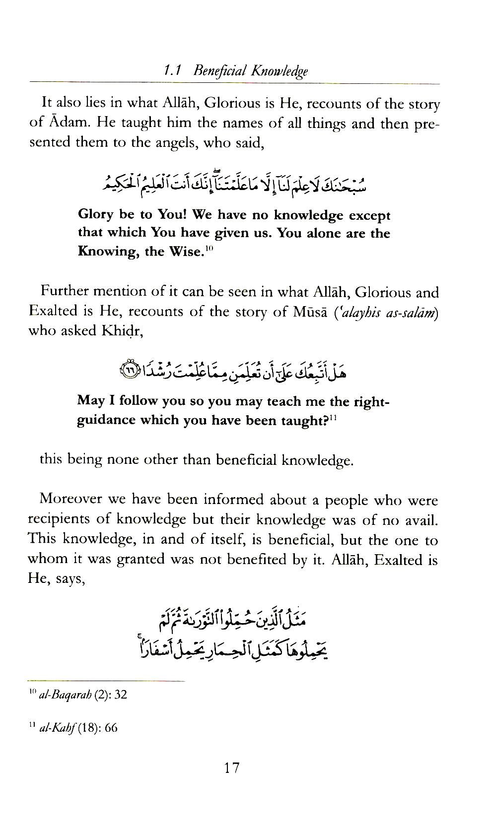 The Excellence Of Knowledge