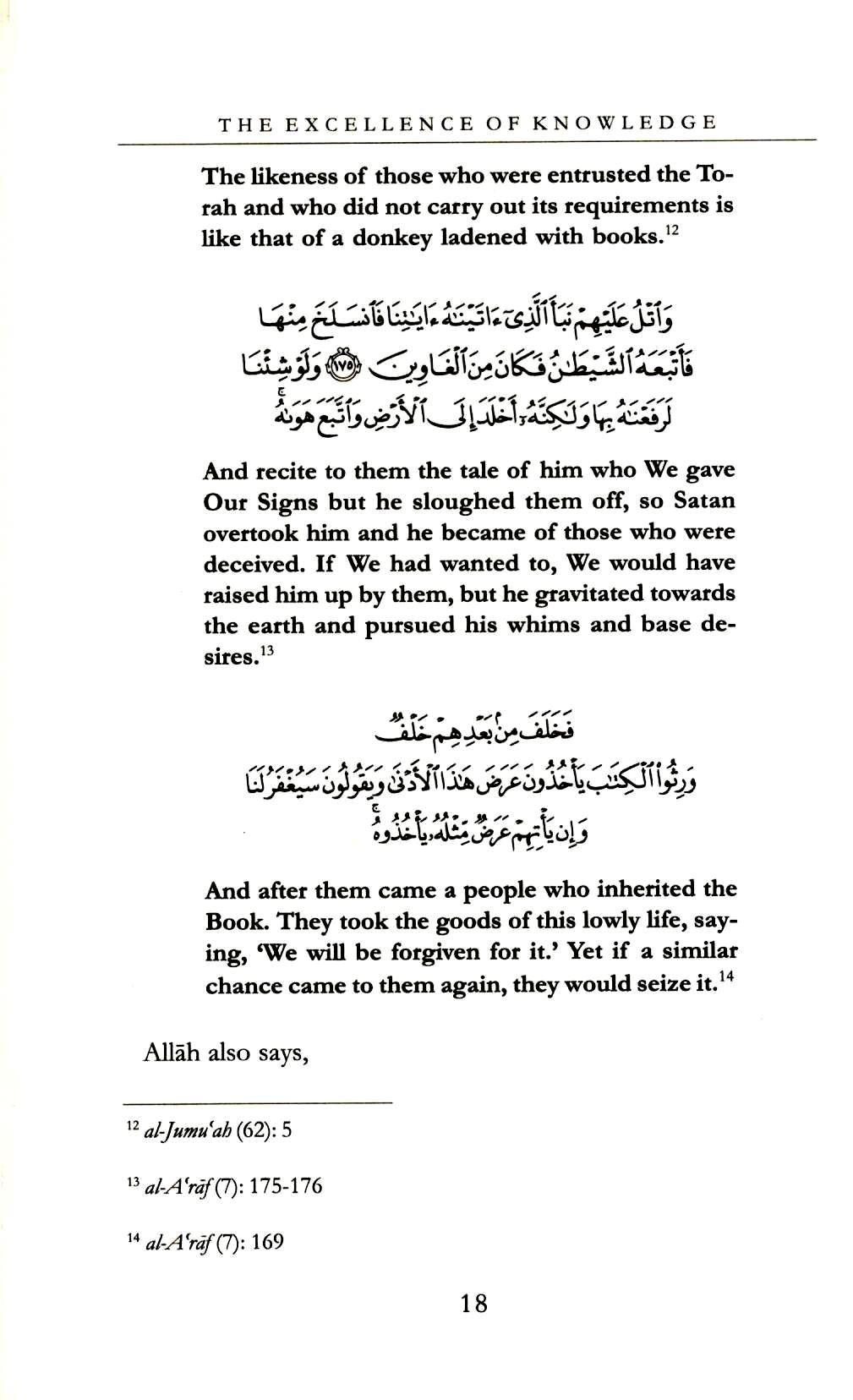 The Excellence Of Knowledge