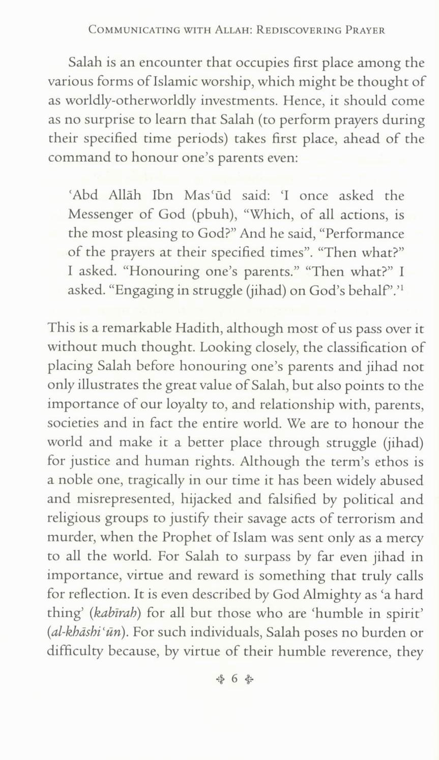 Communicating with Allah: Rediscovering Prayer