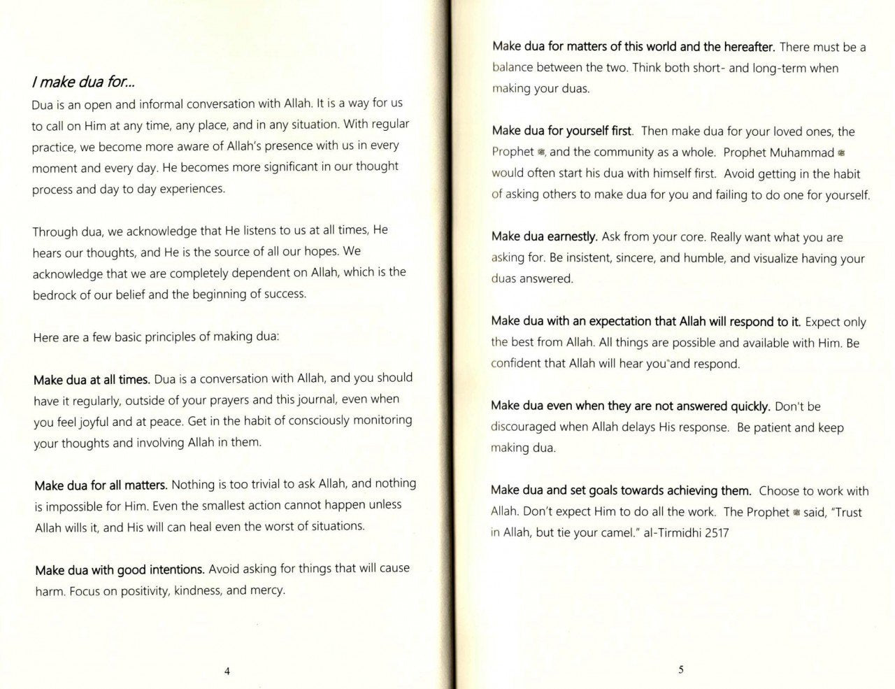 The Dua Journal - Dear Allah