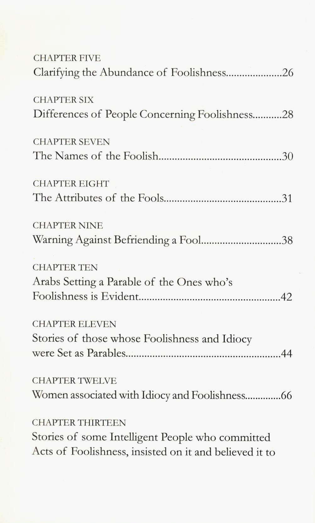 Sketches of Fools and Simpletons