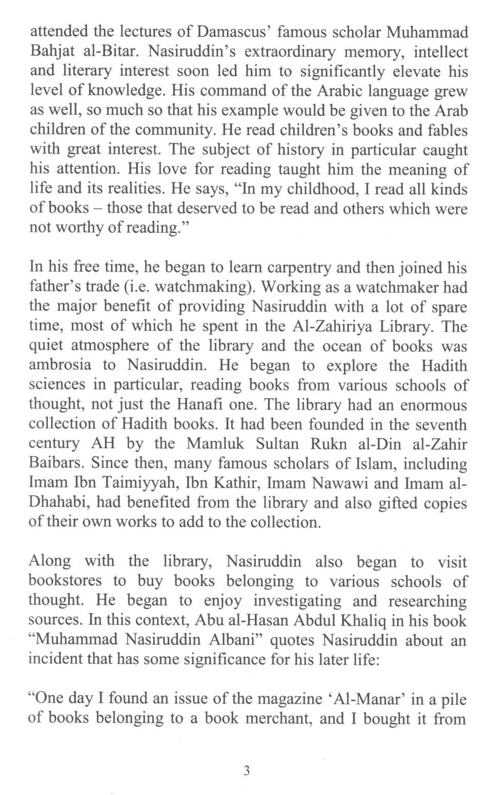 Nasiruddin Albani (Muslim Heroes Series)