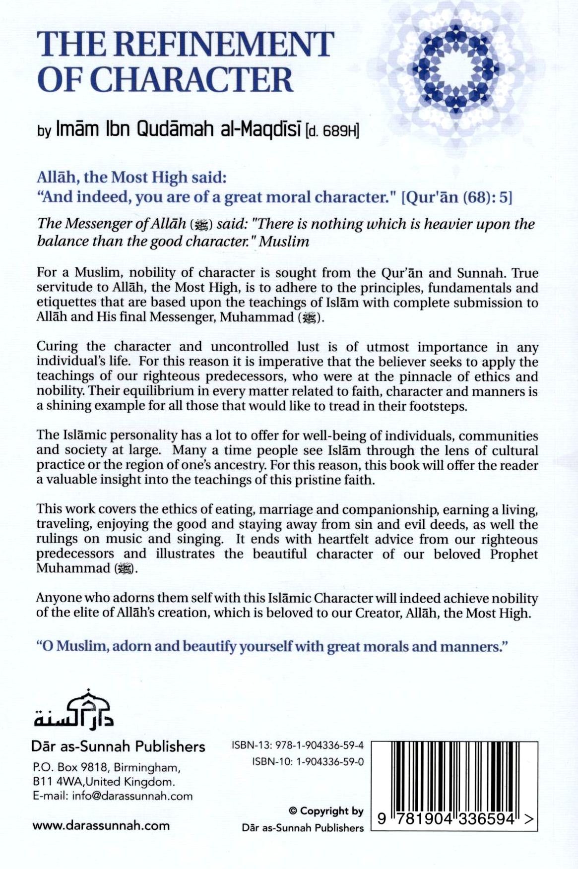 The Refinement of Character