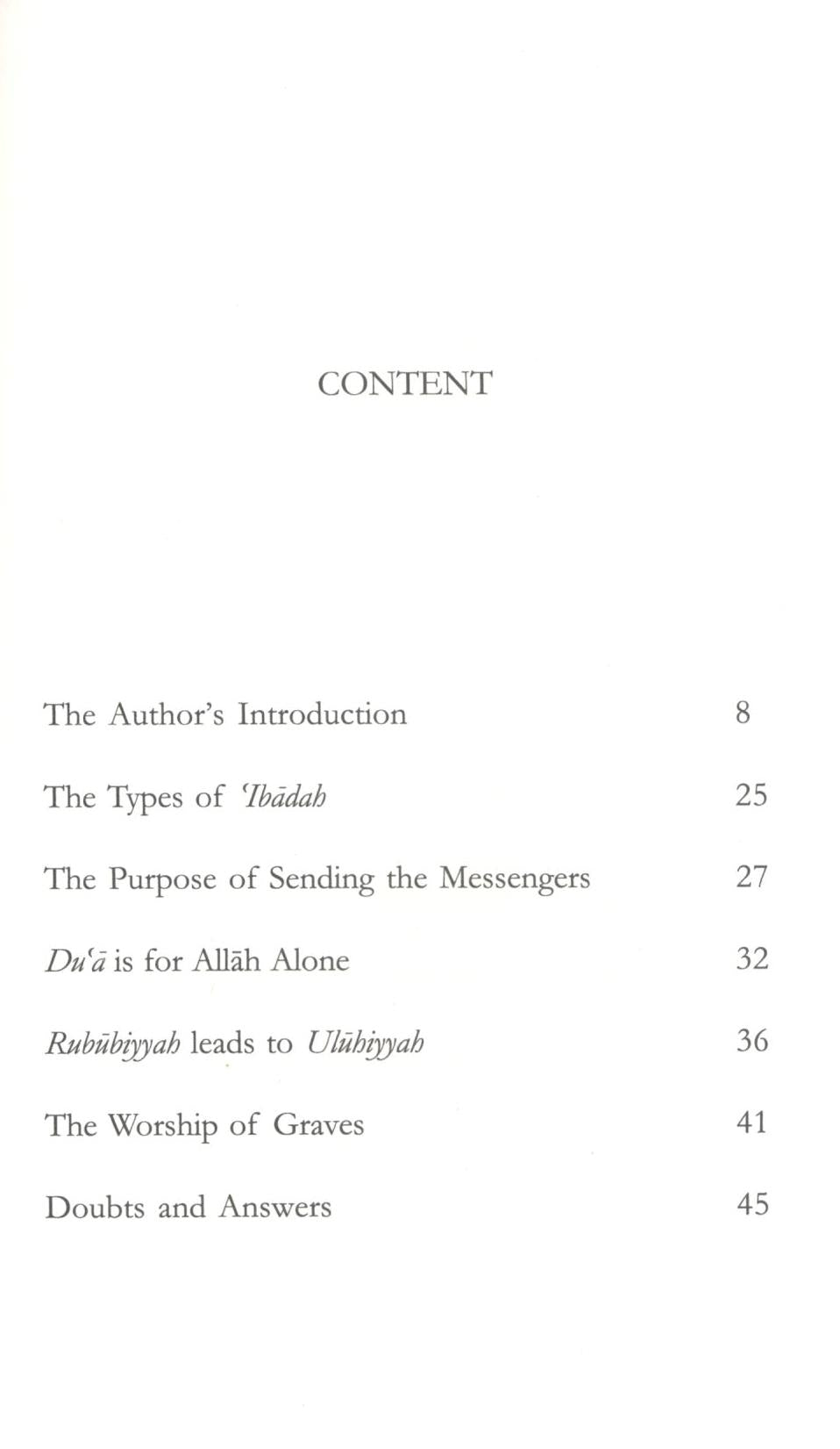 The Purification of Tawhid